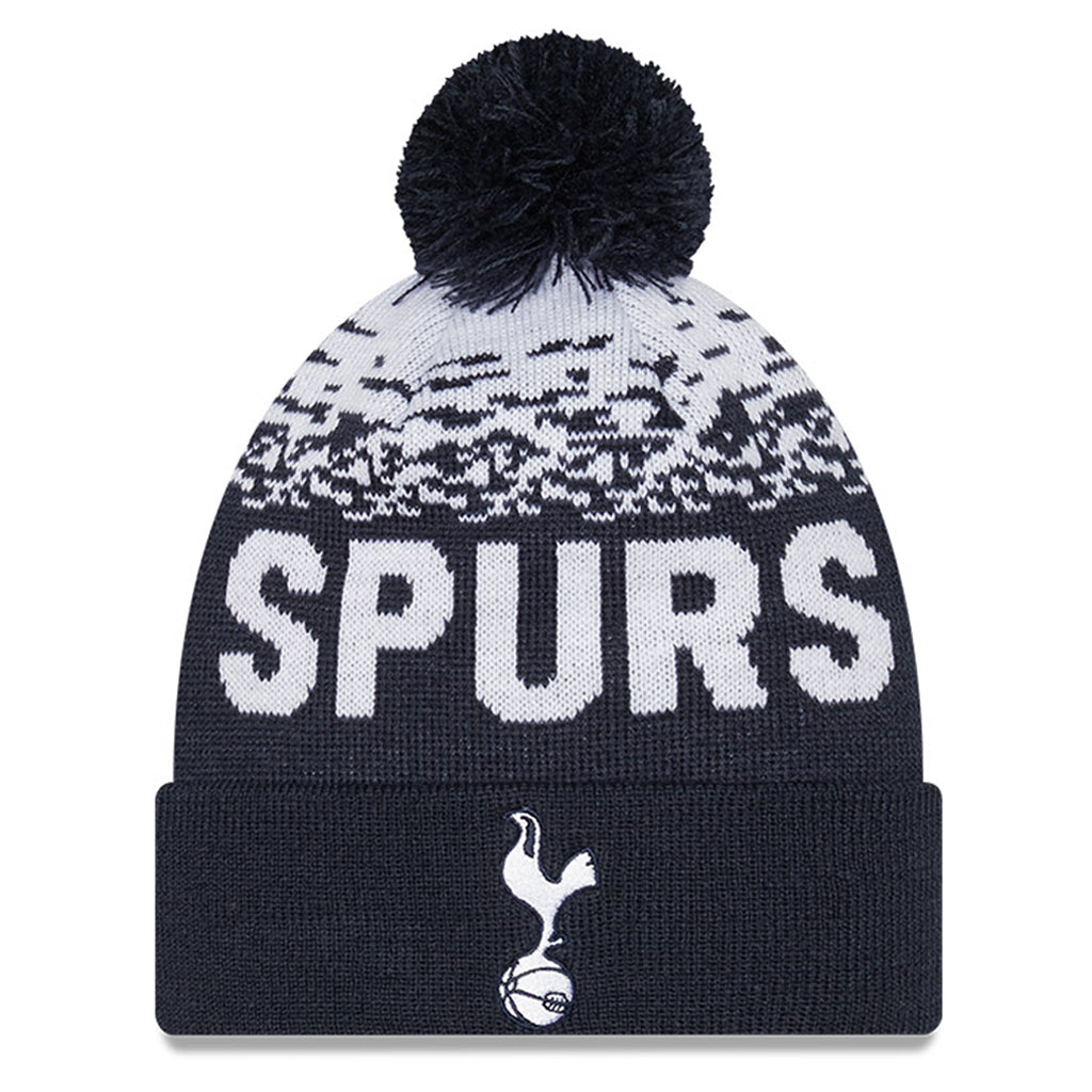 Tottenham Hotspur FC Beanie - 2022 EPL Navy Bobble Cuff - New Era