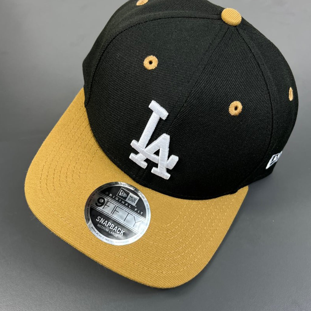 LA Dodgers Hat Black Wheat & White Logo Snapback New Era