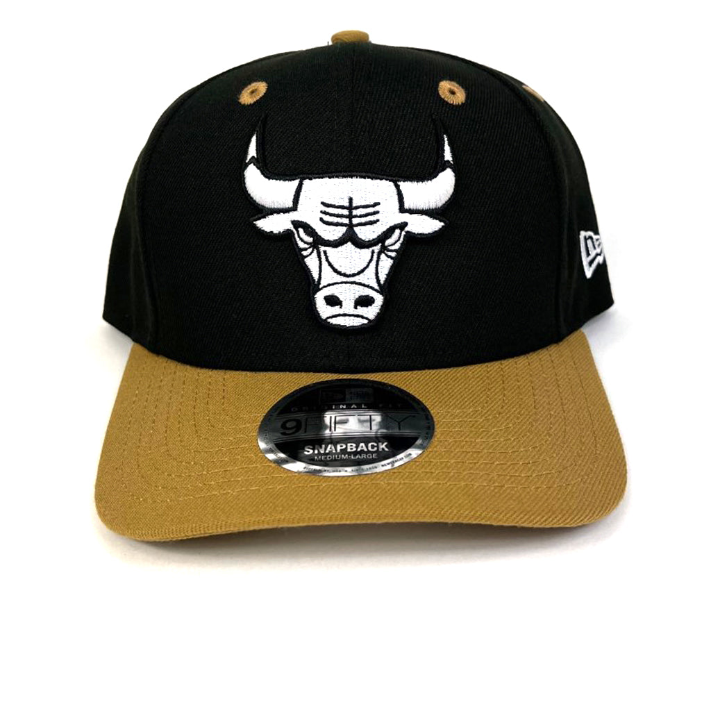 Chicago Bulls Hat Black Wheat & White Logo Snapback New Era