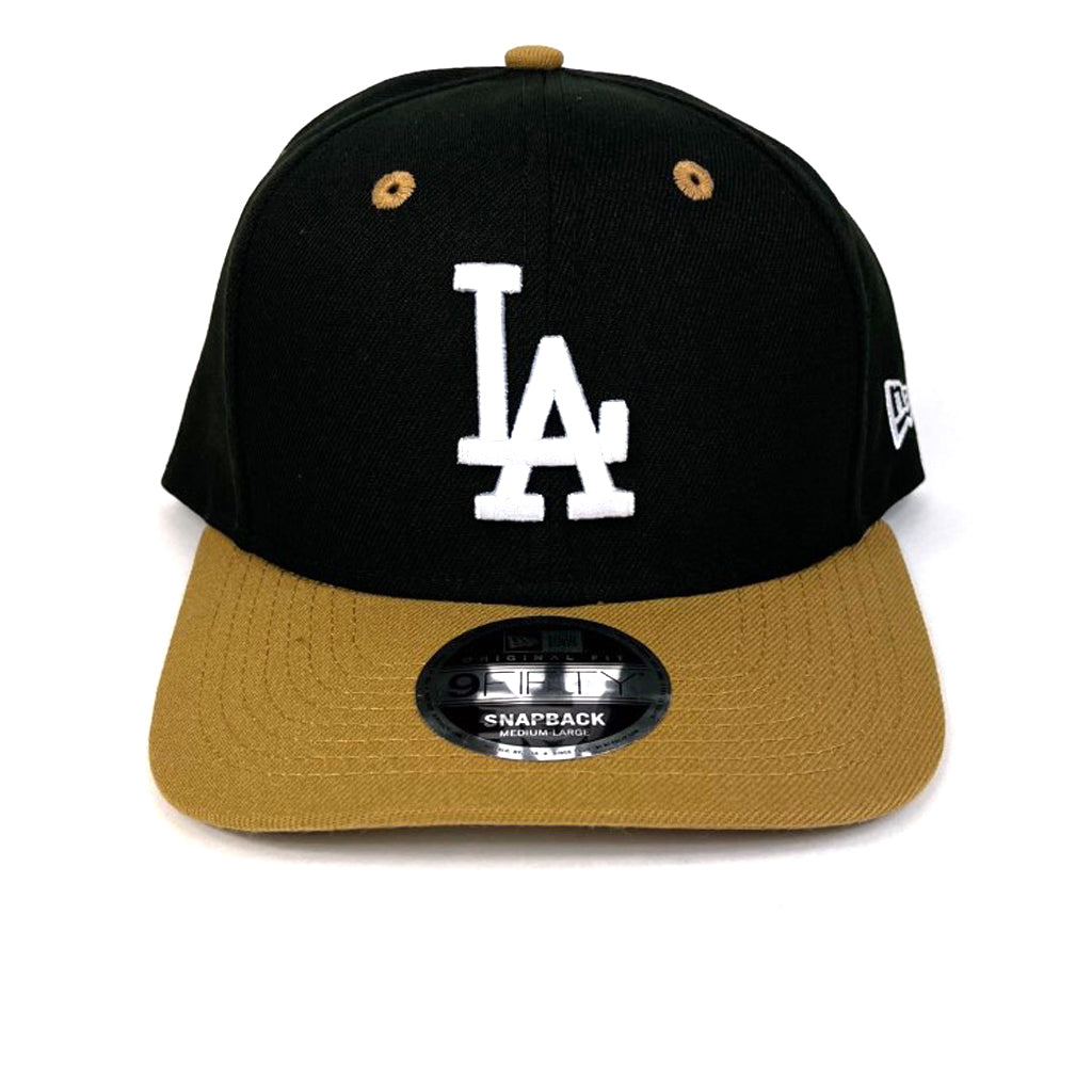 LA Dodgers Hat Black Wheat & White Logo Snapback New Era