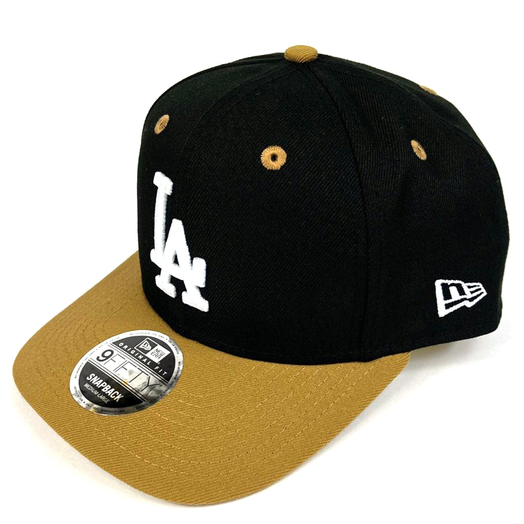 LA Dodgers Hat Black Wheat & White Logo Snapback New Era