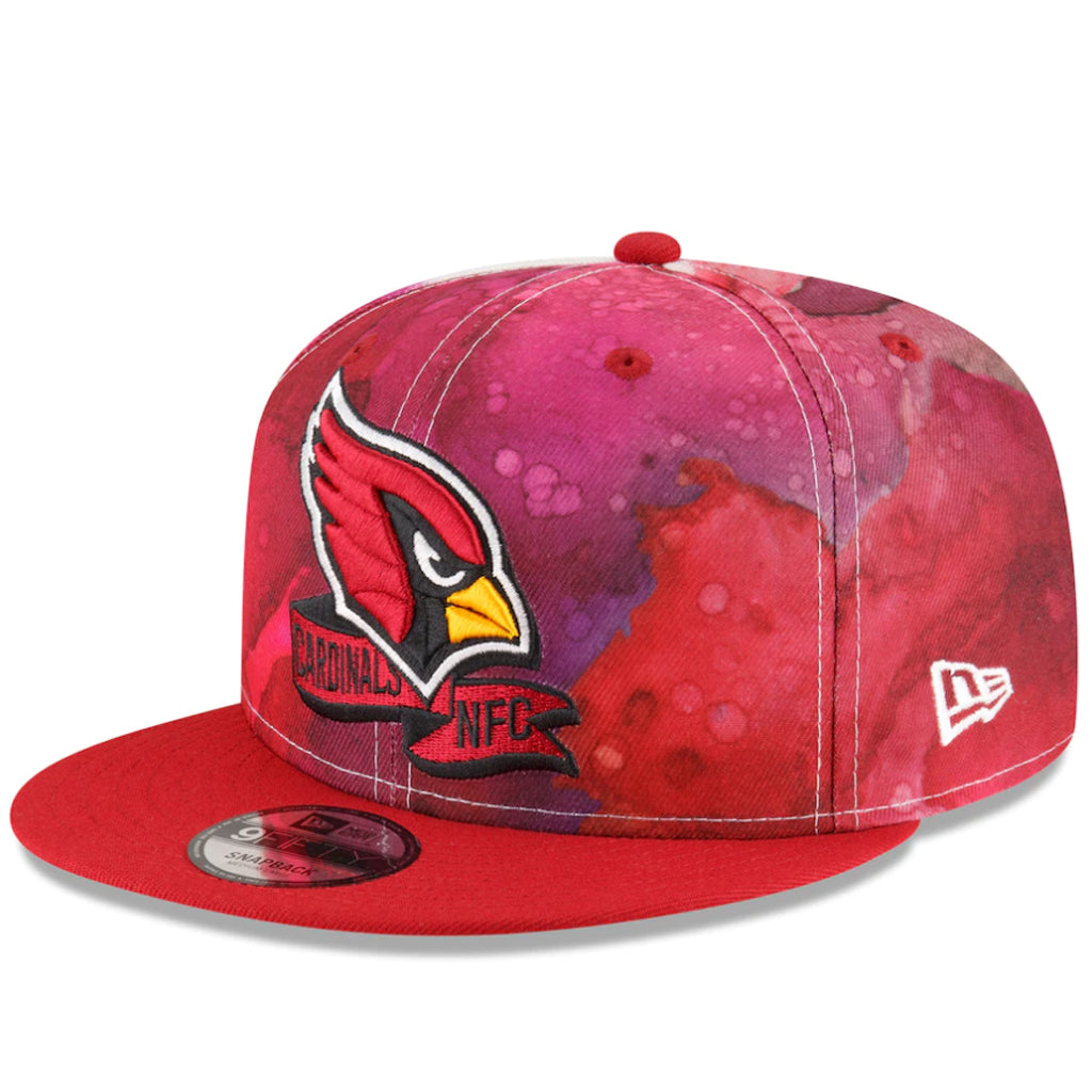 Arizona Cardinals Hat - Red NFL 22 Sideline Ink Snapback - New Era