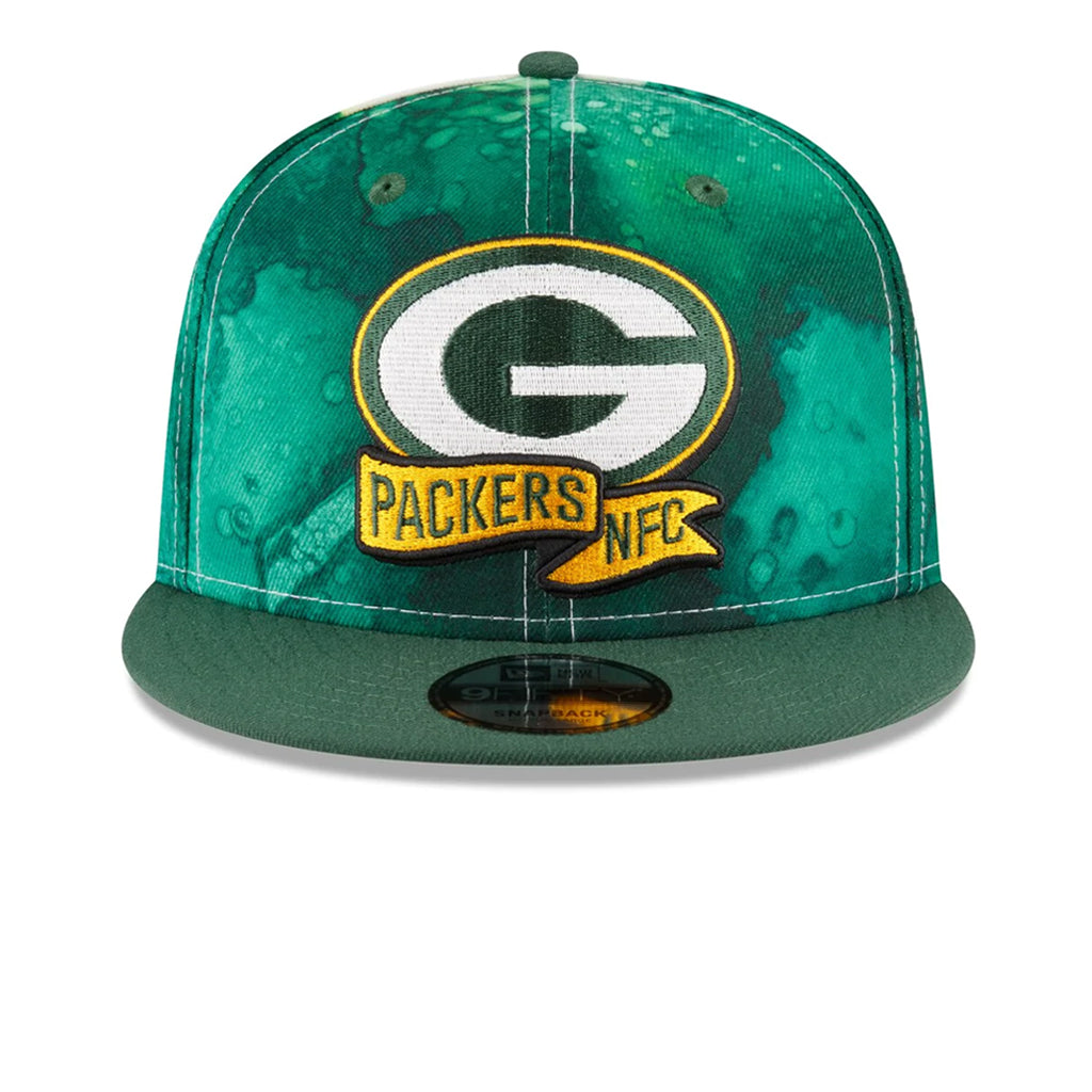 Green Bay Packs Hat - Green NFL 22 Sideline Ink Snapback - New Era