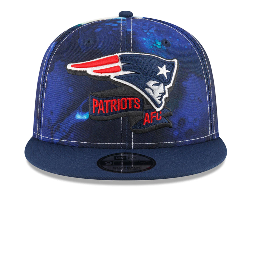 New England Patriots Hat - Navy NFL 22 Sideline Ink Snapback - New Era