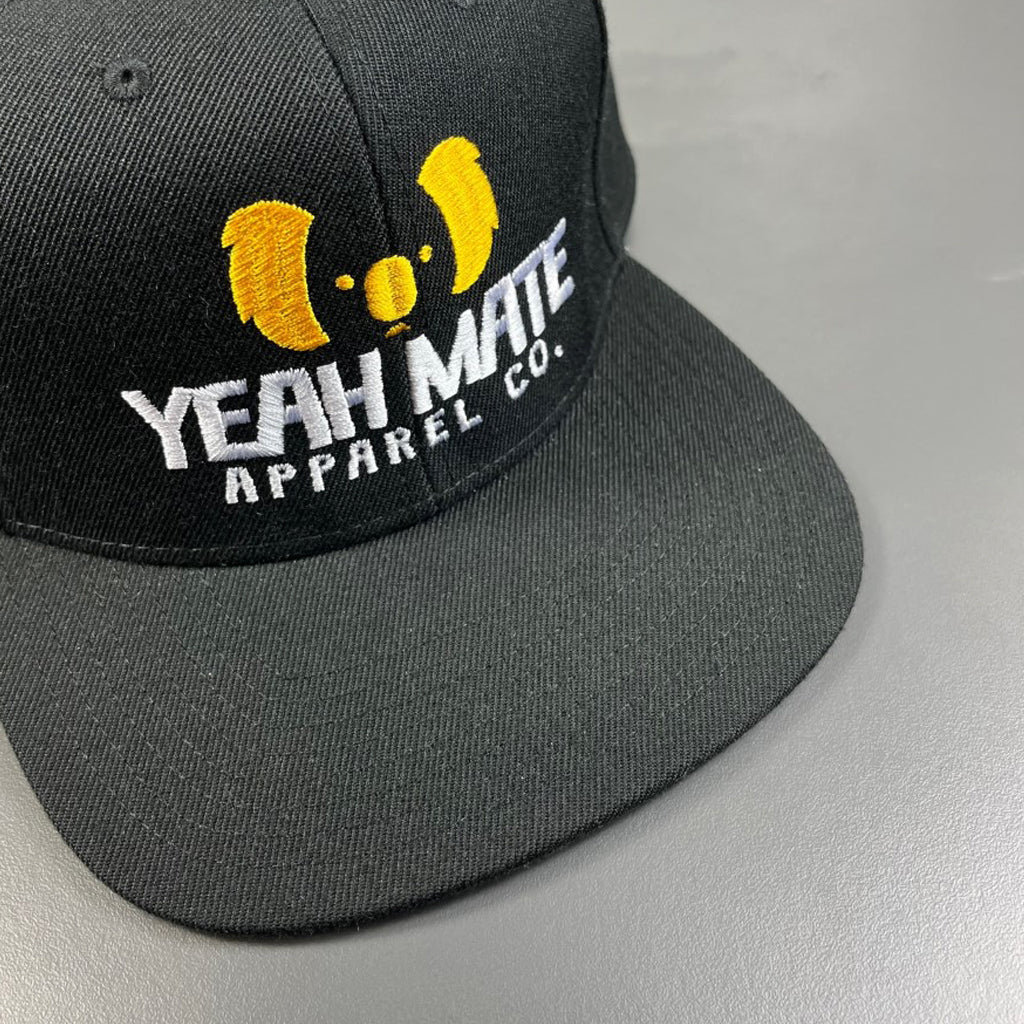 Yeah Mate - Black Original Logo Cap Snapback