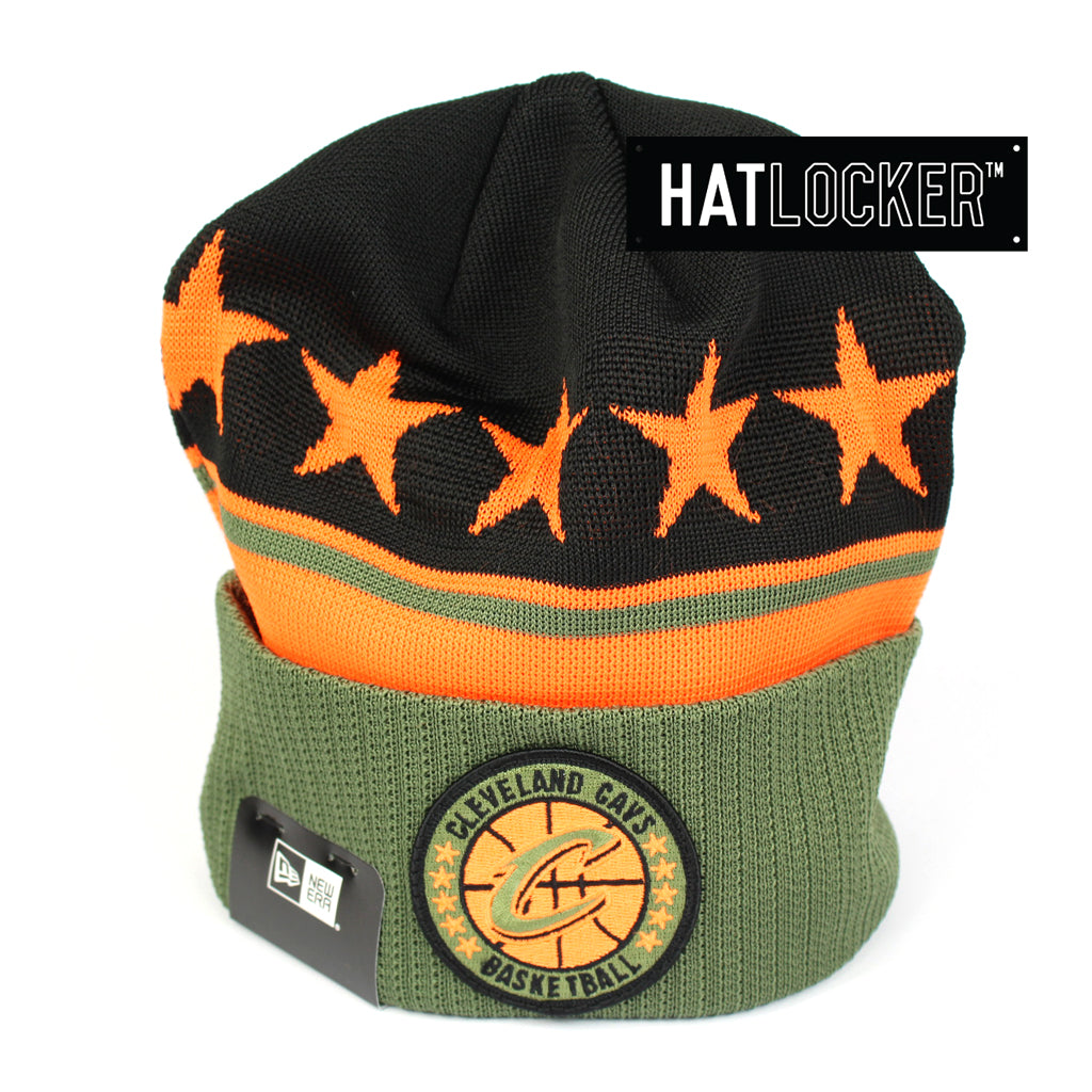 New Era Cleveland Cavaliers 2018 NBA Tip Off Army Beanie
