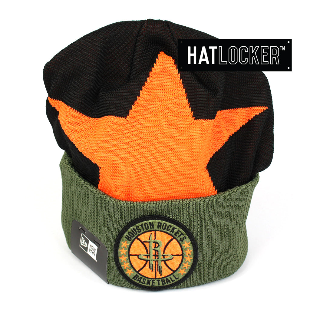 New Era Houston Rockets 2018 NBA Tip Off Army Beanie