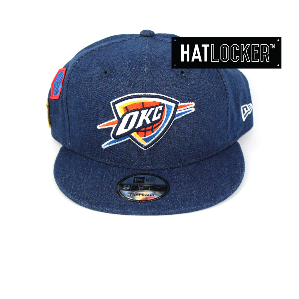 New Era  Official NBA Oklahoma City Thunder Denim Snapback Hat