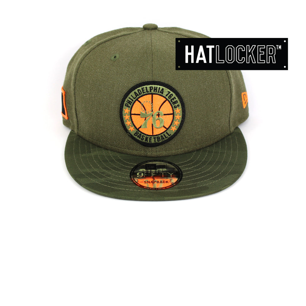 New Era Philadelphia 76ers 2018 NBA Tip Off Army Snapback Cap