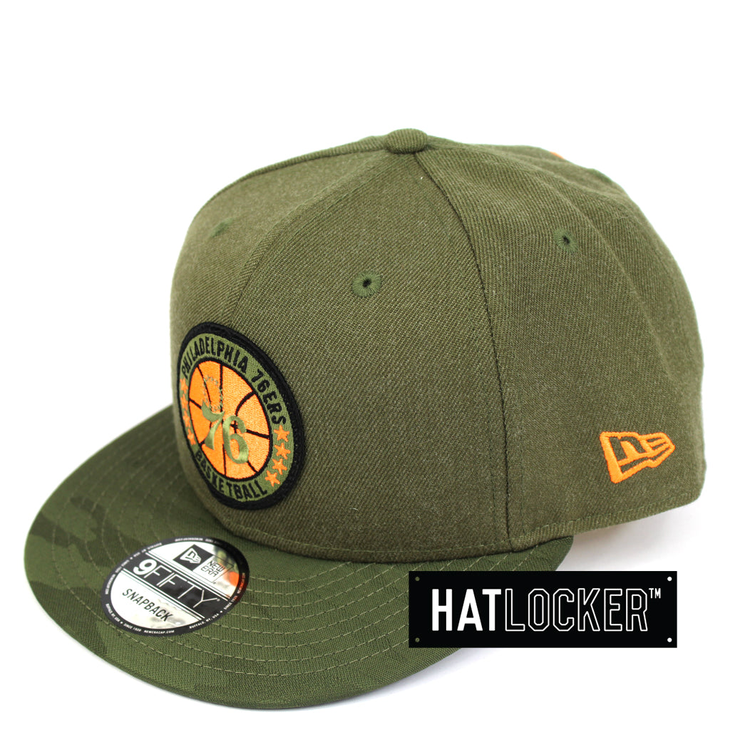 New Era Philadelphia 76ers 2018 NBA Tip Off Army Snapback Cap