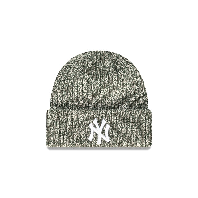 New York Yankees Beanie - Green Autumn Speckle MLB Cuff Beanie - New Era